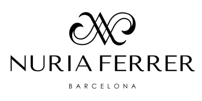 Logotipo de Nuria Ferrer Barcelona, firma especializada en bikinis exclusivos y elegantes para lucir en Torremolinos.