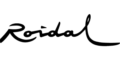 Logotipo de Roidal, marca española de moda baño conocida por sus bikinis exclusivos y coloridos, ideales para Torremolinos.